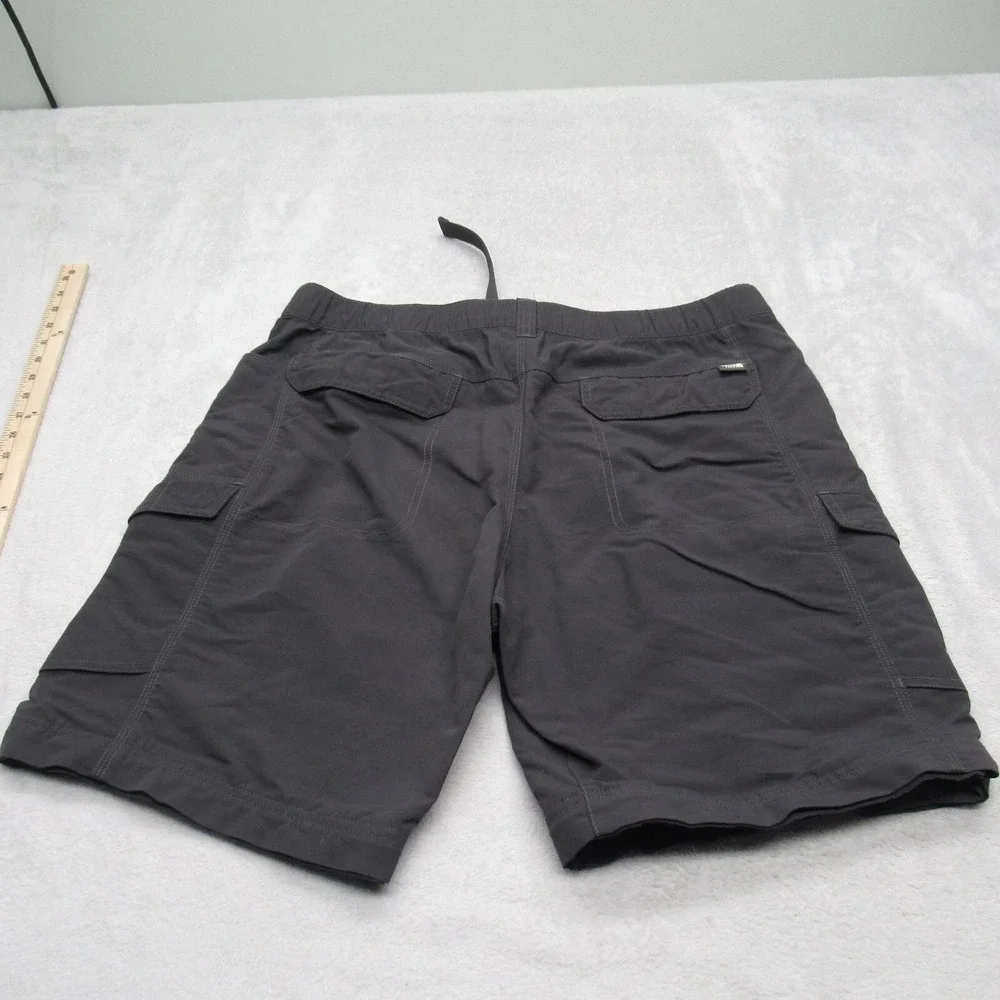 North Face Shorts Men XL Gray 38x20 Cargo Hiking Belted Convertible Shorts Only*